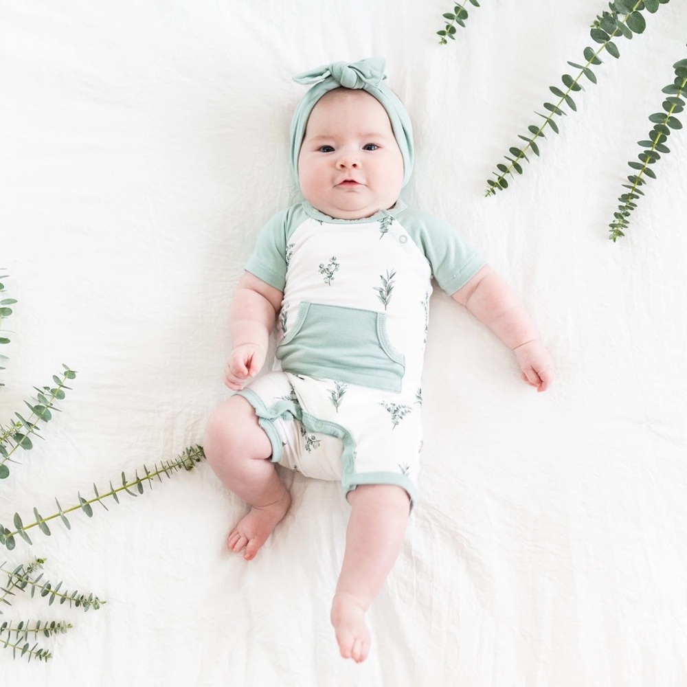 Kyte baby eucalyptus shortall 2T